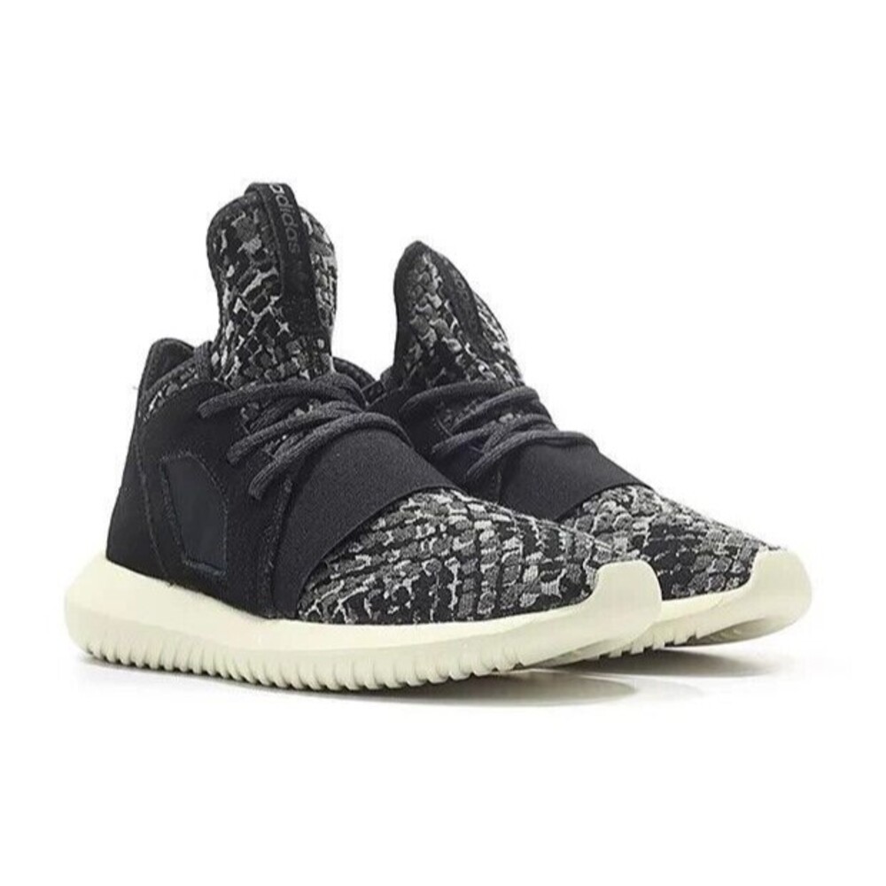 New Adidas Tubular Defiant Black White Women's Shoes Animal Print BB5122 sz 8.5